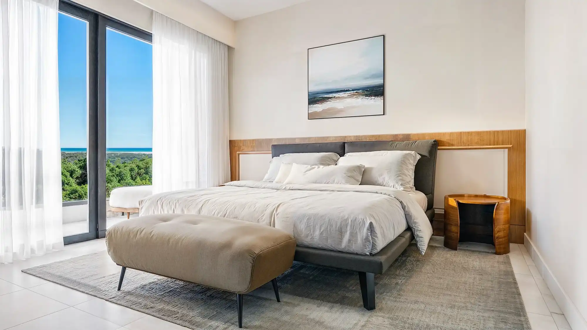Comfortable modern bedroom