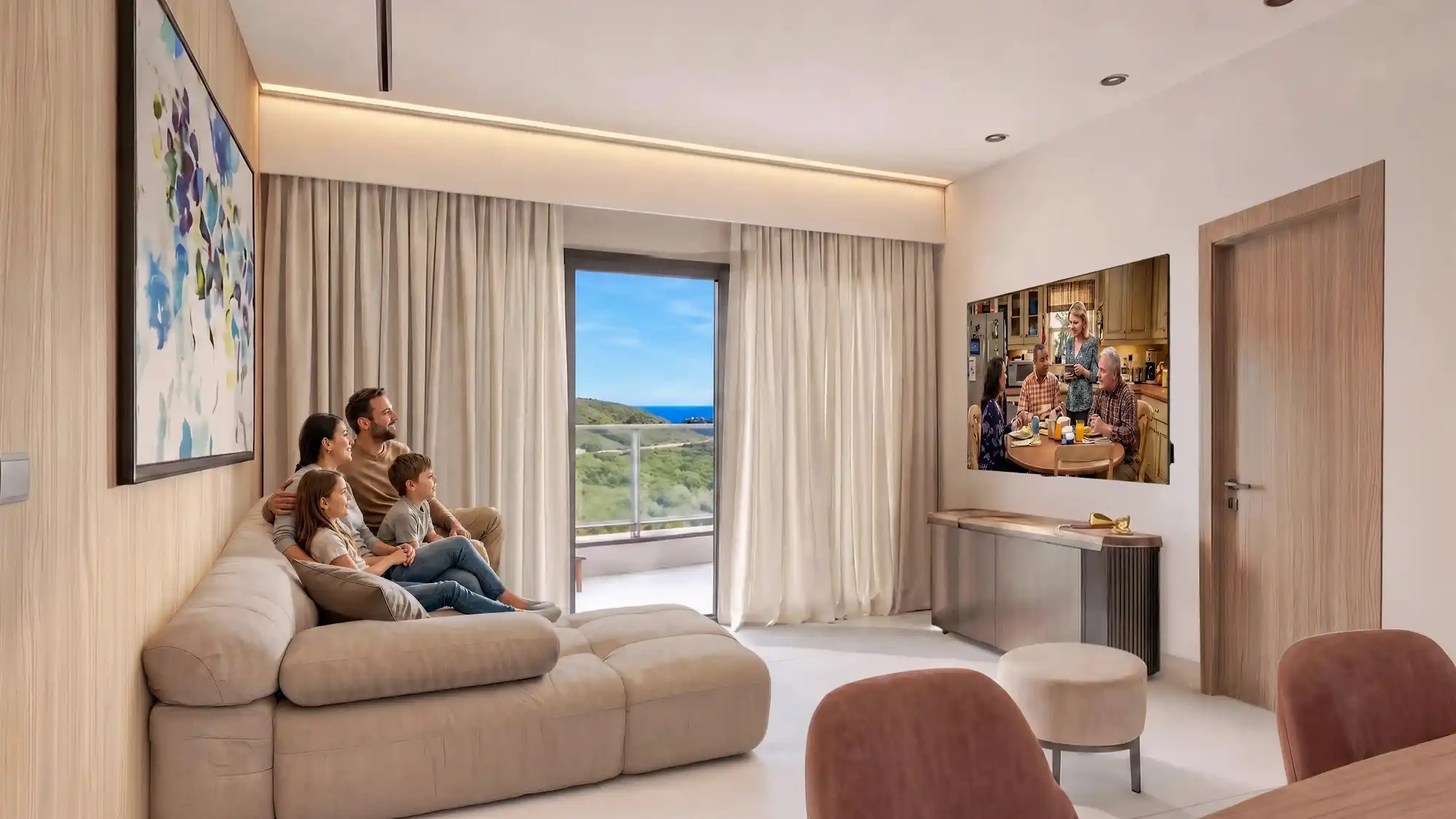 Warm and relaxing living room